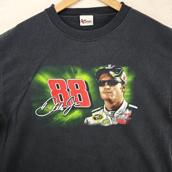 Chase Authentic Dale Earnhardt Jr. 2008 Tour T-Shirt XL Black Nascar Y2K Vtg - Picture 4 of 9